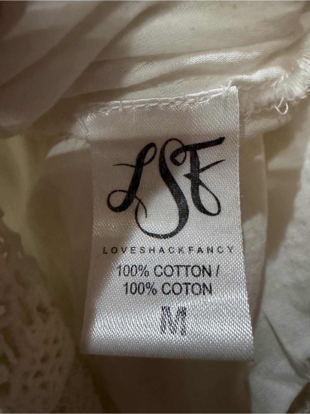 LoveShackFancy Ivory Lace Maxi Dress - Picture 3 of 5